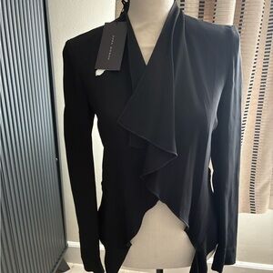 Zara Black Draped Women's Blazer